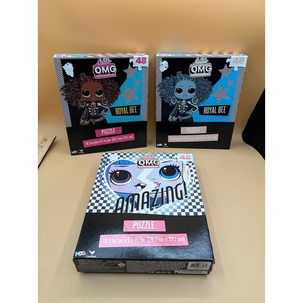 L.O.L. Surprise! O.M.G. 48-piece Puzzle Royal Bee 10.3"X9.1" Lot Of 3 NEW SEALED